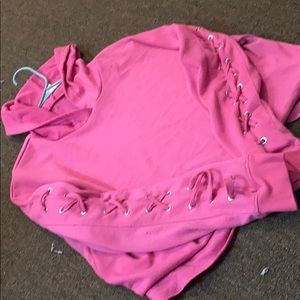 Pink crop sweater